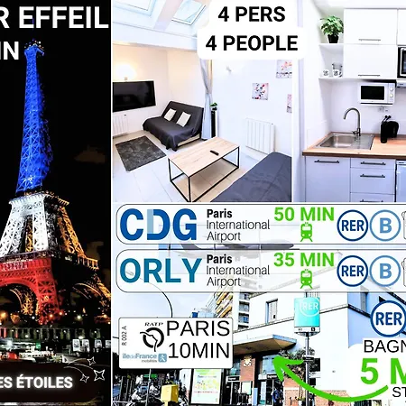Apartamento Bagneux Paris Rer B Confort Netflix Cachan