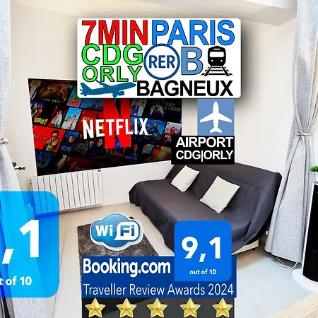 Bagneux Paris Rer B Confort Netflix Apartamento